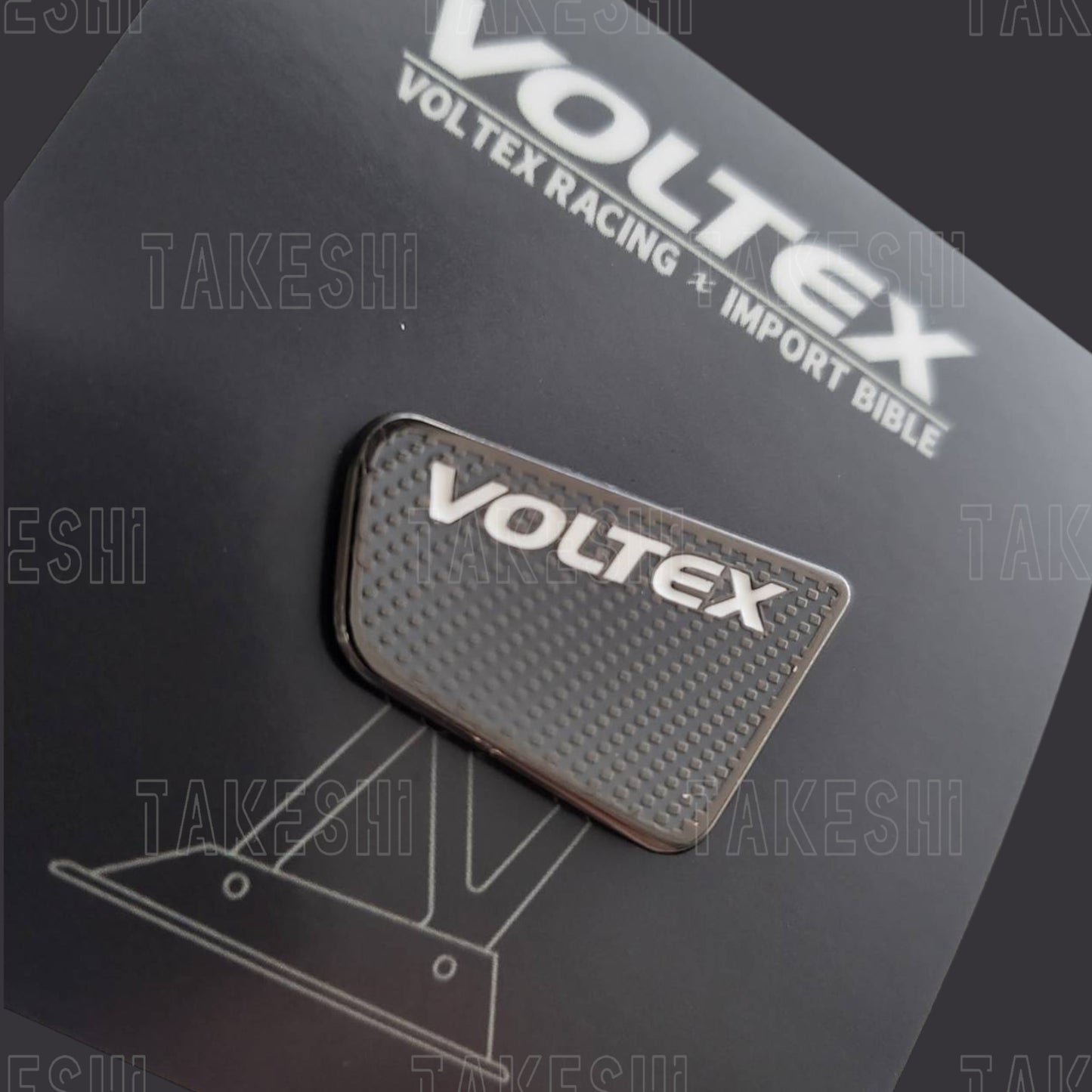 IMPORT BIBLE|VOLTEX RACING × IMPORT BIBLE TYPE-C END PLATE 尾翼造型胸針|聯名款