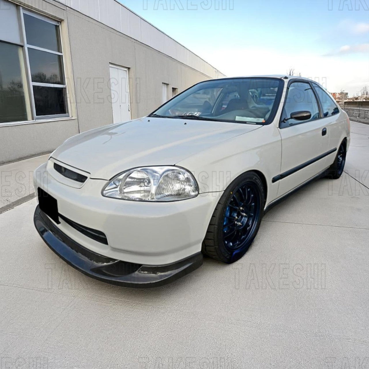 TAKESHI 武藤車藝|96–98 HONDA CIVIC K8 改款前 GV 前下巴|PU 空力套件|K8 專用 GV 風格 前下巴