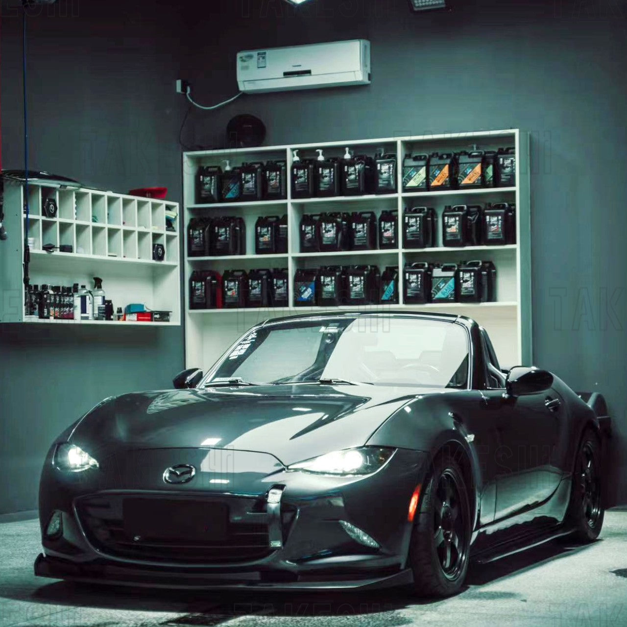 TAKESHI 武藤車藝|16–25 MAZDA MX-5 ND TYPE-B 前下巴|PU 空力套件|MX5 ND 專用 前下擾流