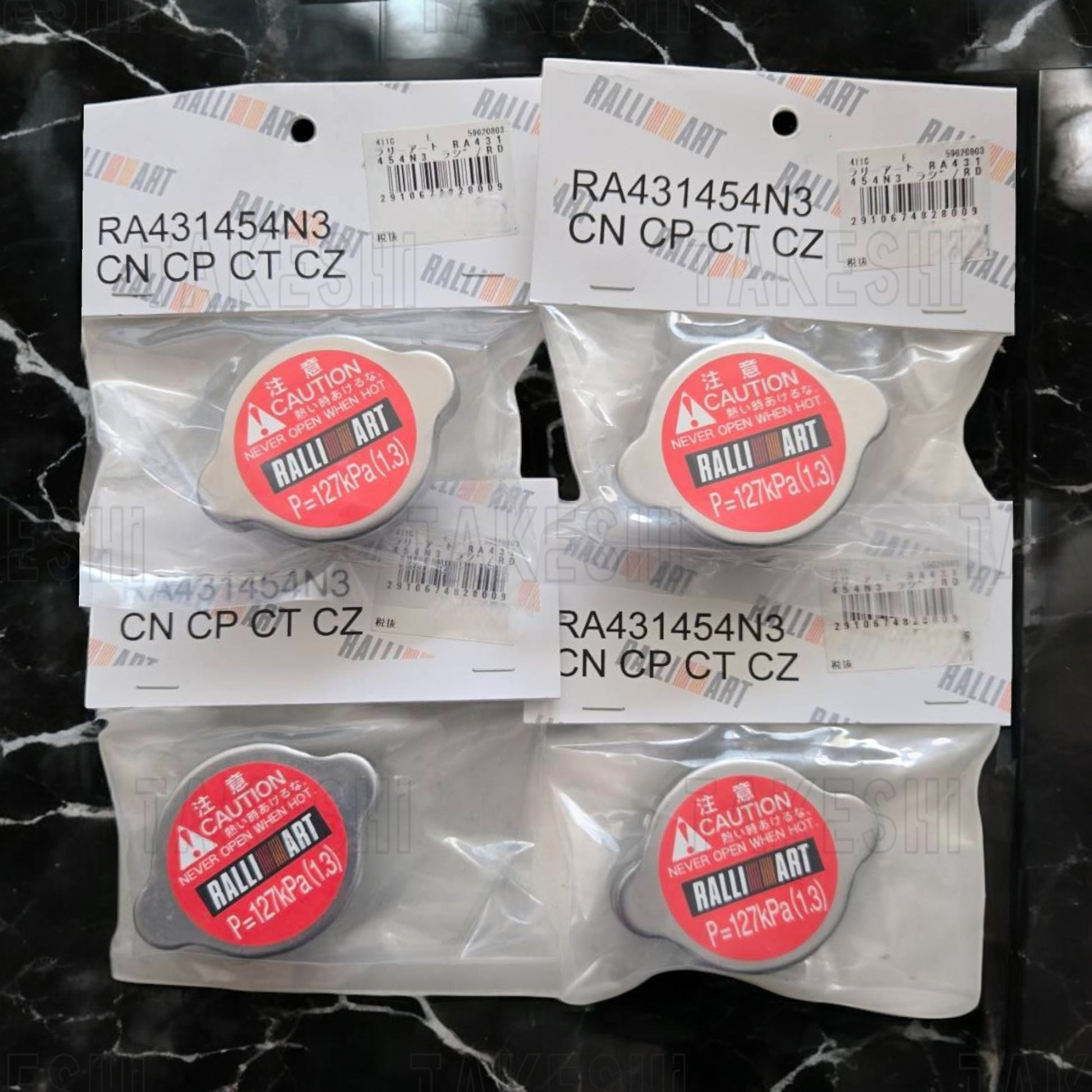 TAKESHI 武藤車藝｜RALLIART 水箱蓋 RADIATOR CAP｜日本原裝｜1.3bar｜4G63 4B11 專用