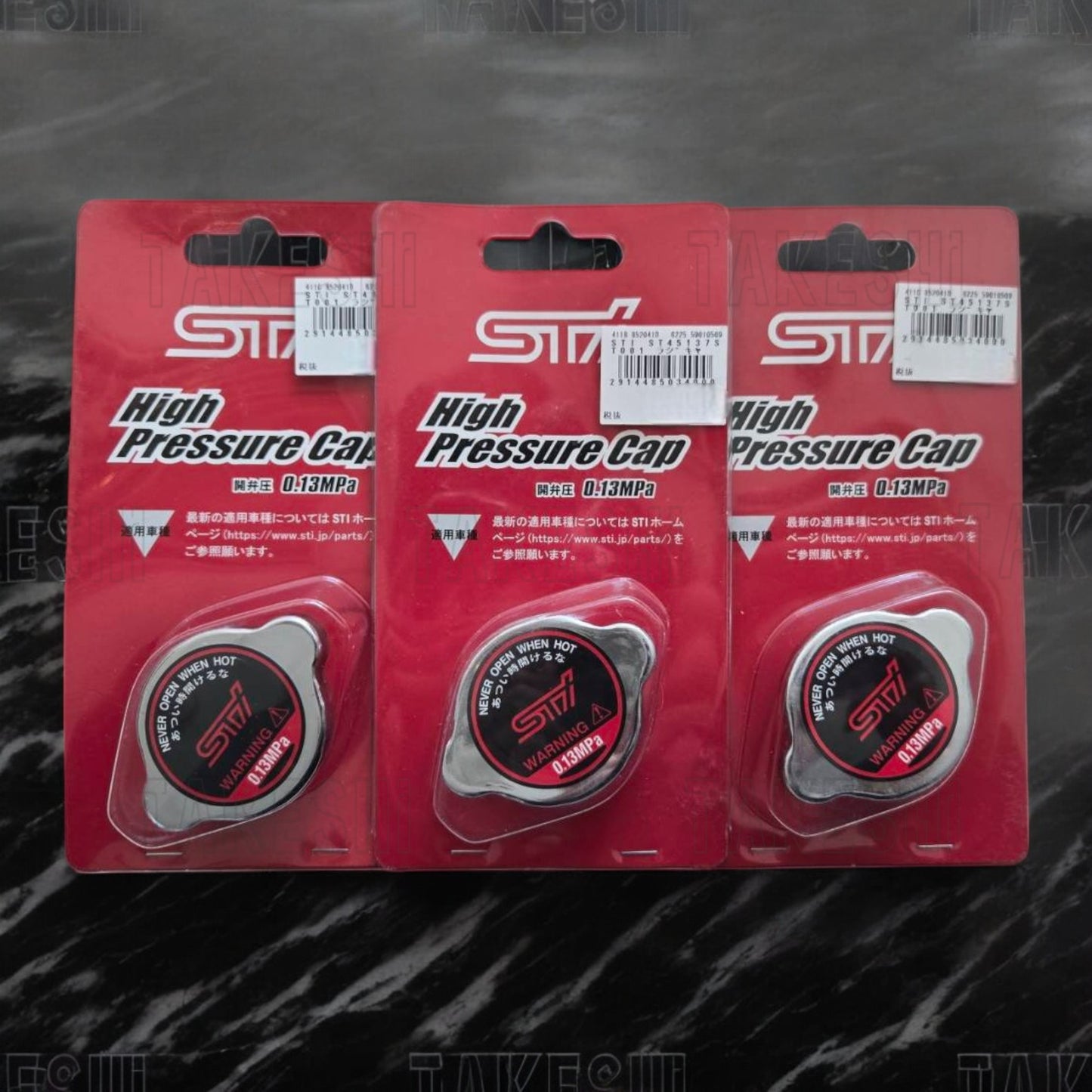 TAKESHI 武藤車藝｜STI RADIATOR CAP 水箱蓋｜日本原裝進口｜1.3kg 高壓｜EJ FA FB 專用