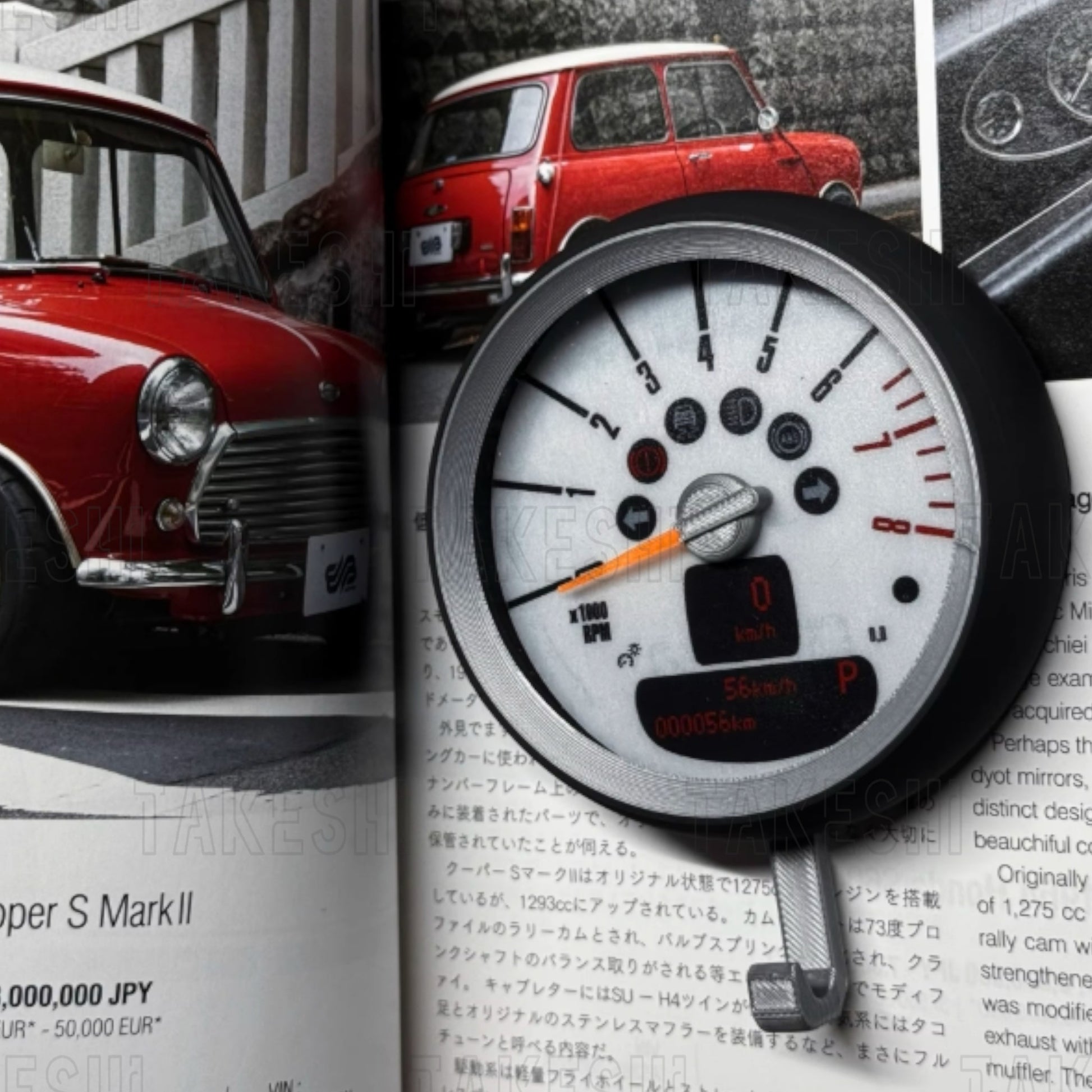 TAKESHI 武藤車藝｜MINI COOPER｜重量聯動轉速表鑰匙掛勾