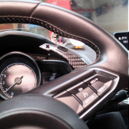KODOSTYLE｜碳纖維刀鋒磁吸換檔撥片｜19–25 MAZDA3 / CX-30