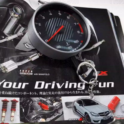 TAKESHI 武藤車藝｜MERCEDES BENZ C63｜重量聯動轉速表鑰匙掛勾