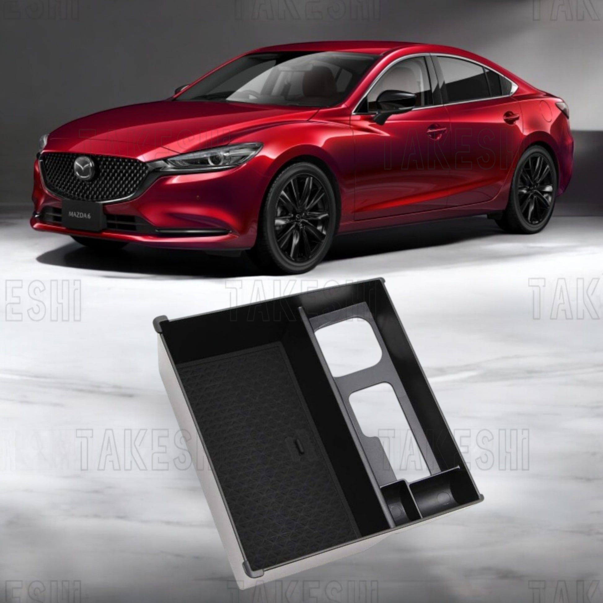 TAKESHI 武藤車藝｜19-24 MAZDA6 專用 中央扶手收納盒｜原廠直上