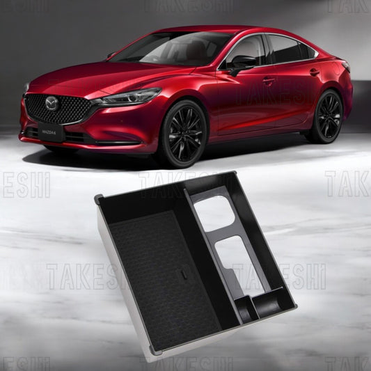 TAKESHI 武藤車藝｜19-24 MAZDA6 專用 中央扶手收納盒｜原廠直上