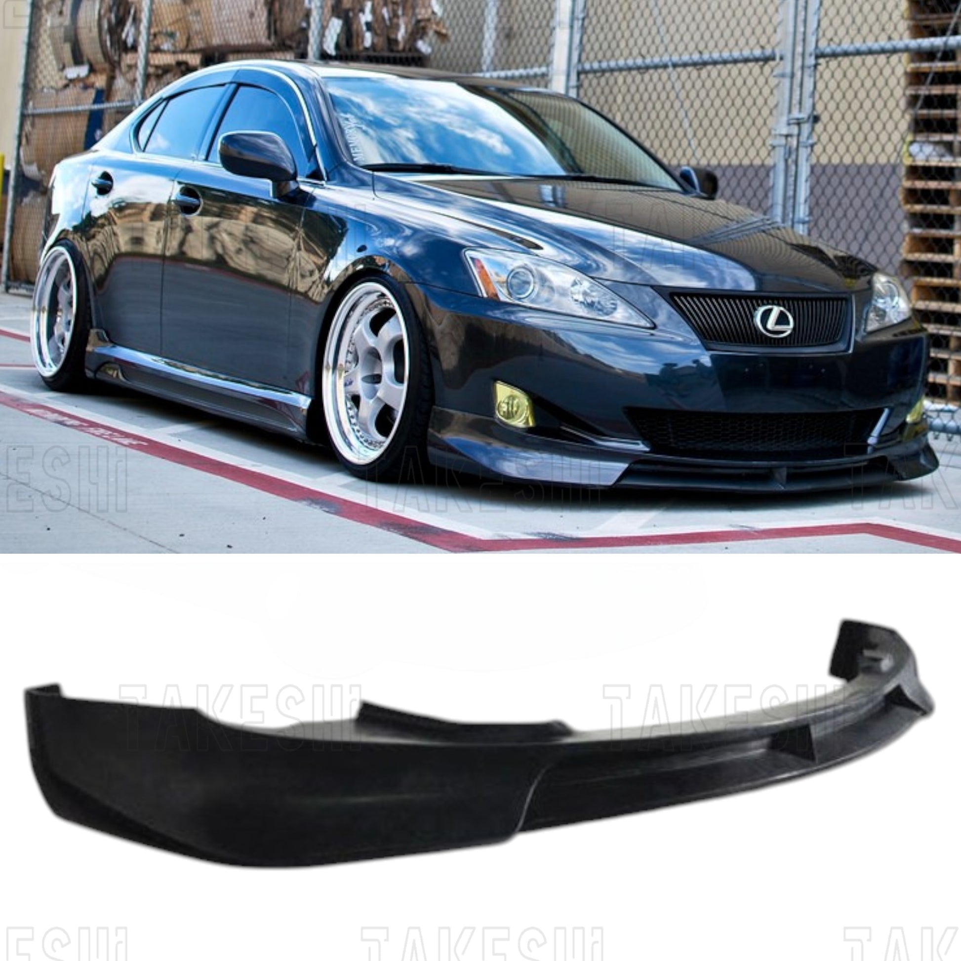 TAKESHI 武藤車藝｜09–10 LEXUS IS250 BX 前下巴｜PU 空力套件｜IS250 二代 專用 BX 風格 前下擾流