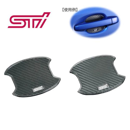 SUBARU STI｜SUBARU 日本原廠 STI 碳纖紋門碗保護貼｜WRX／STI／LEVORG／FORESTER／BRZ｜原裝進口
