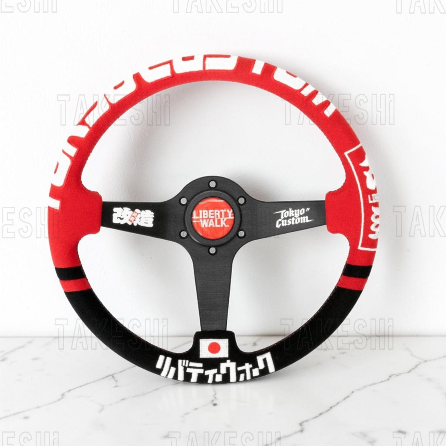 Liberty Walk ｜RedxBlack 340mm｜改裝方向盤
