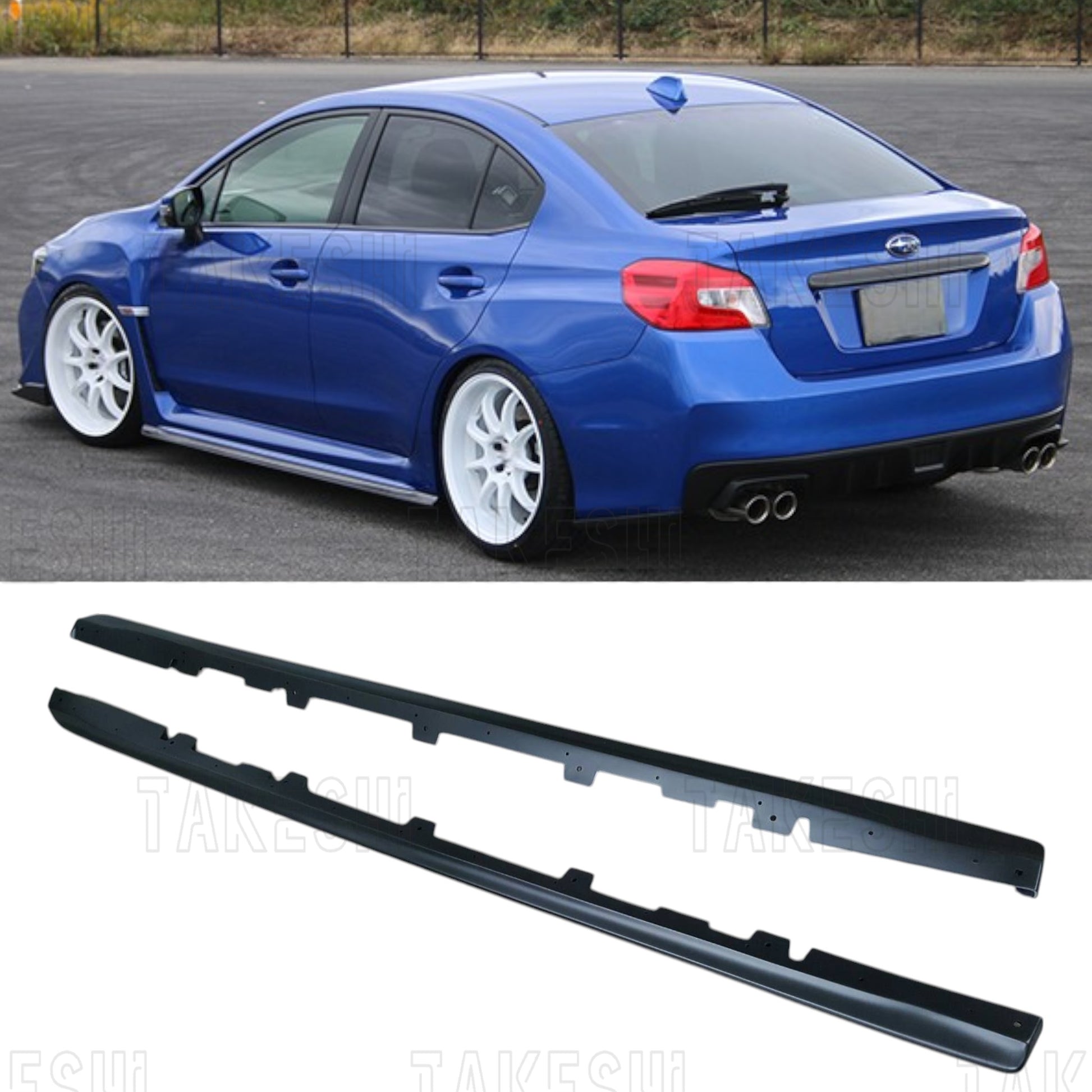 TAKESHI 武藤車藝｜15–21 SUBARU WRX／STI CS 側裙｜PU 空力套件｜VA 專用 CS 風格 側裙延伸