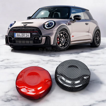 TAKESHI 武藤車藝｜13–24 MINI COOPER F55 F56 正碳纖維油箱蓋｜專車專用｜真碳纖維｜外觀質感升級