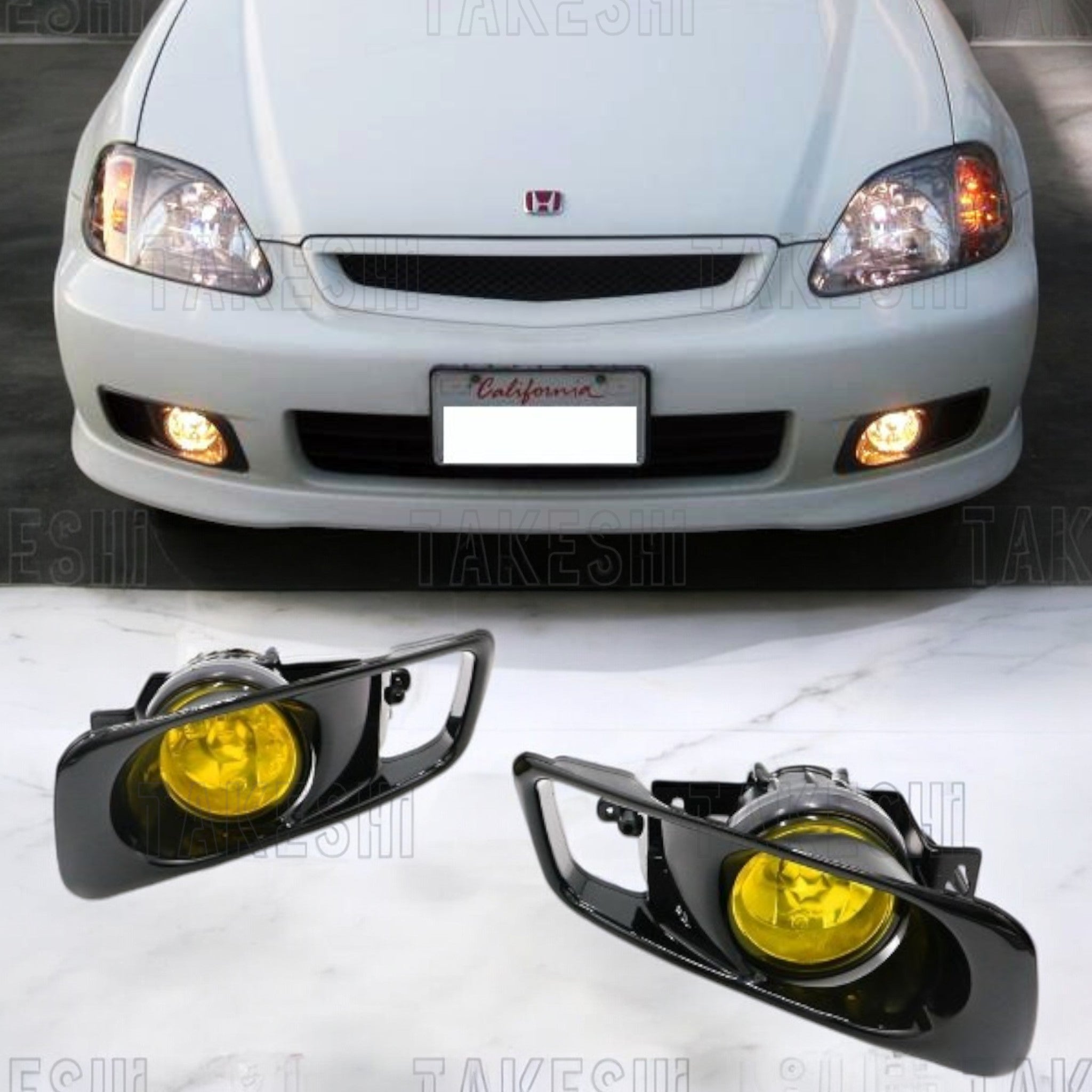 TAKESHI 武藤車藝｜99–00 HONDA CIVIC K8 原廠型霧燈套件｜後期保桿