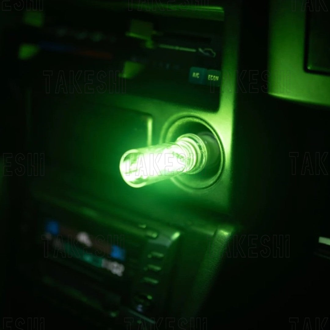 TAKESHI 武藤車藝｜LED 鎢絲燈泡造型 車內氣氛燈｜USB 觸控調光