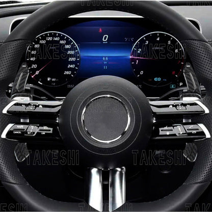 TAKESHI 武藤車藝｜MERCEDES BENZ W206 C-Class E-Class 蜻蜓 碳纖維換檔撥片｜真碳纖｜專車專用