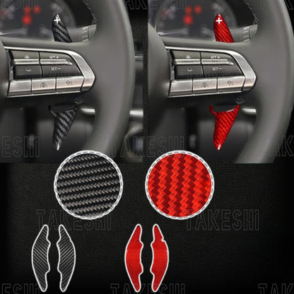 TAKESHI 武藤車藝｜19–25 MAZDA MAZDA3 CX-30 碳纖維換檔撥片｜BP｜專車專用｜碳纖維貼片