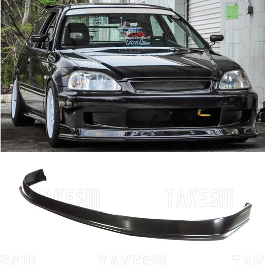TAKESHI 武藤車藝｜99–00 HONDA CIVIC K8 小改款 JB 前下巴｜PU 空力套件｜K8 專用 前下擾流
