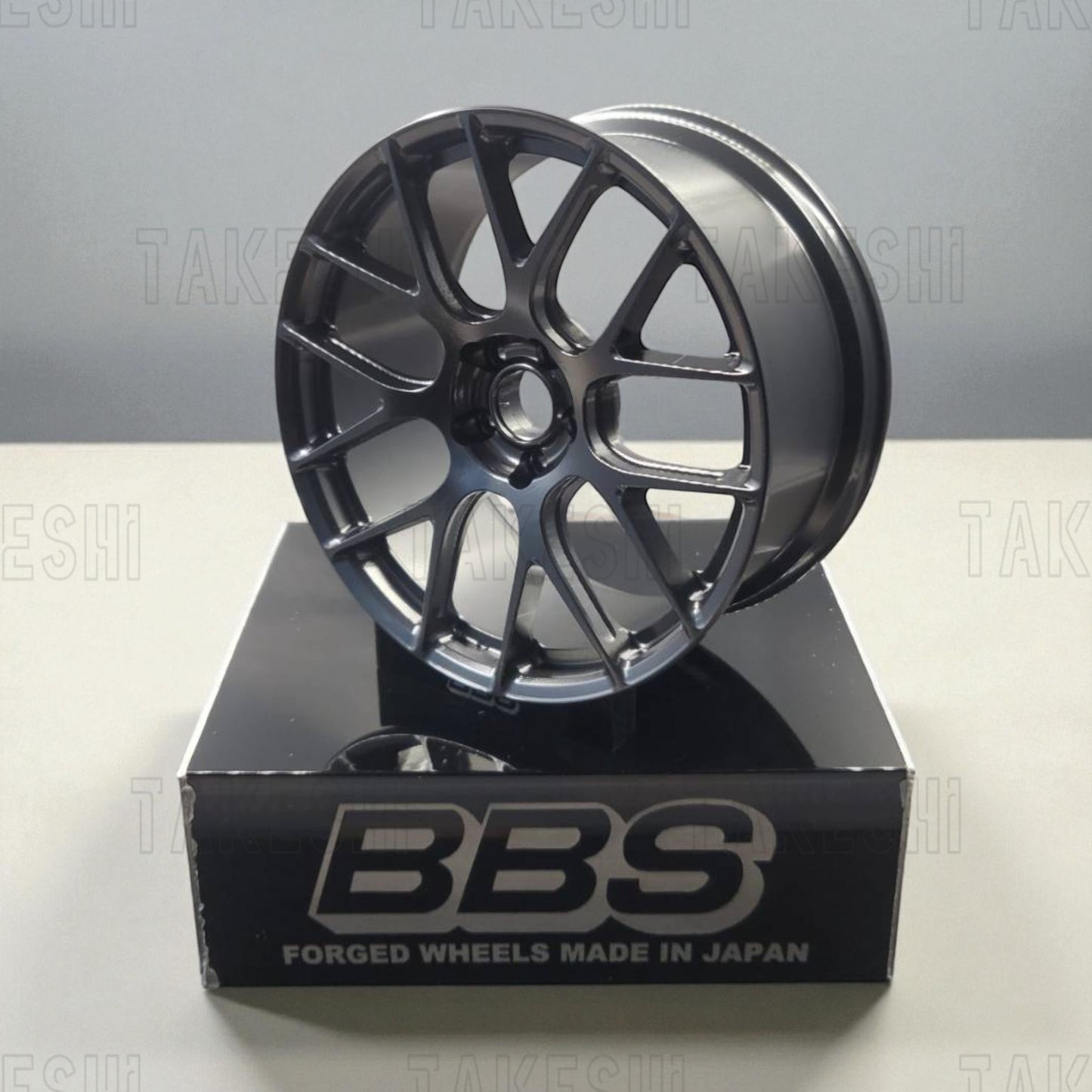 TAKESHI 武藤車藝｜BBS REV7 1:5 鋁合金鍛造鋁圈模型｜高仿真輪圈擺件