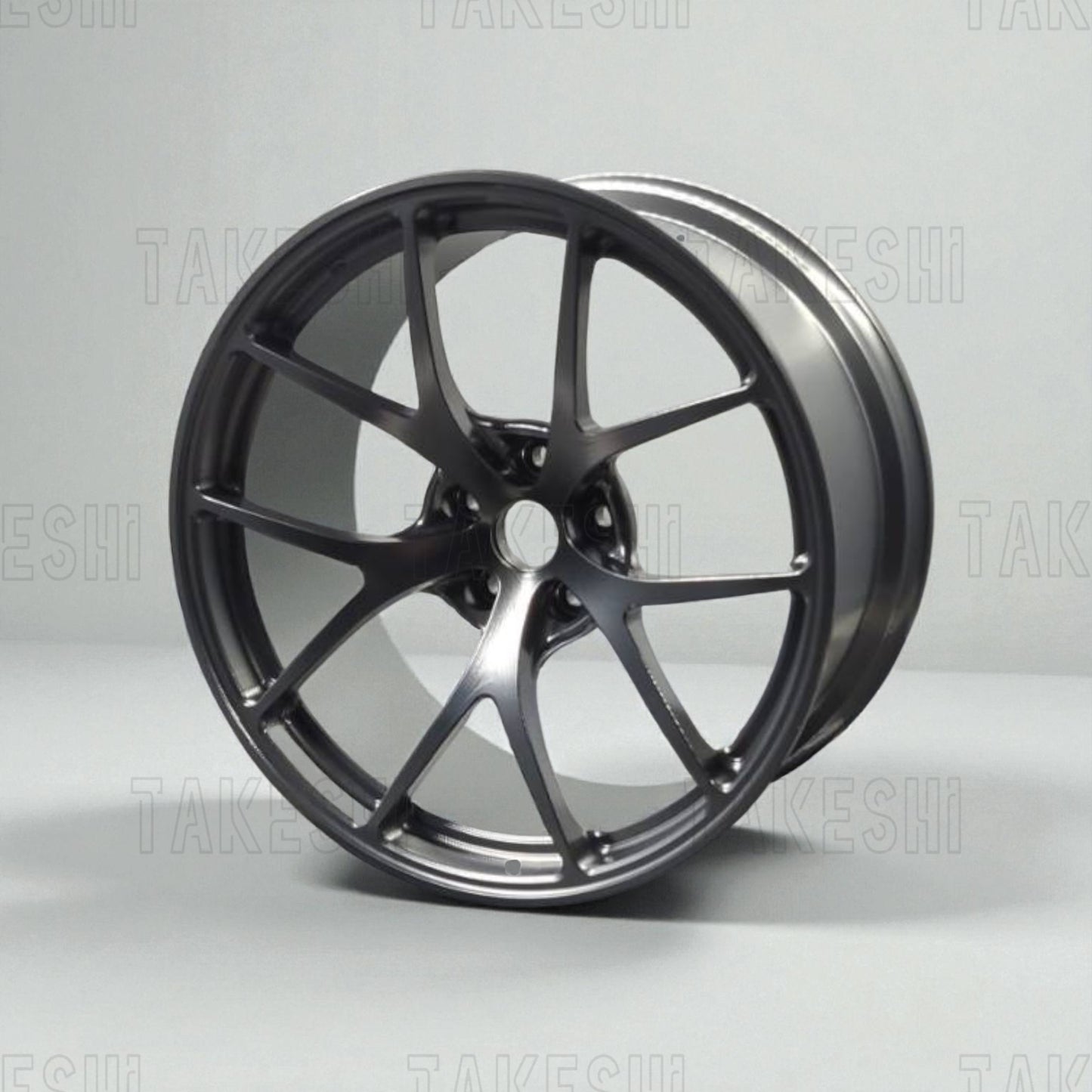 TAKESHI 武藤車藝｜BBS RIA 1:5 鋁合金鍛造鋁圈模型｜高仿真輪圈擺件