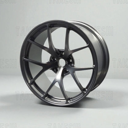 TAKESHI 武藤車藝｜BBS RIA 1:5 鋁合金鍛造鋁圈模型｜高仿真輪圈擺件