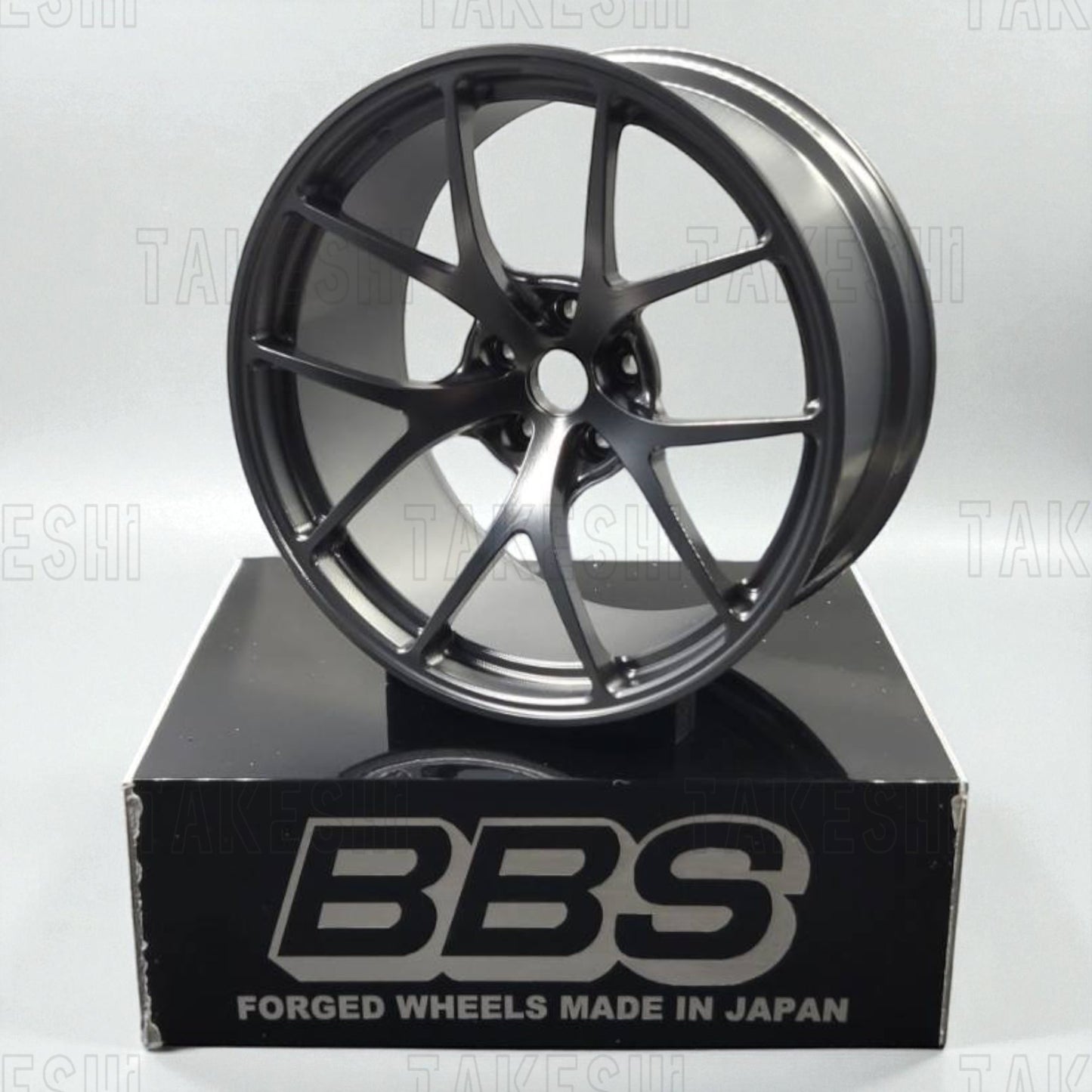 TAKESHI 武藤車藝｜BBS RIA 1:5 鋁合金鍛造鋁圈模型｜高仿真輪圈擺件