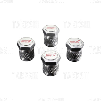 SUBARU STI｜SUBARU 日本原廠 STI 氣嘴蓋｜輪胎氣嘴｜JDM 改裝｜原廠風格