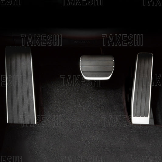 TAKESHI 武藤車藝｜19–25 MAZDA3／CX-30 原廠型金屬踏板組｜四代馬三 專用｜防滑運動踏板