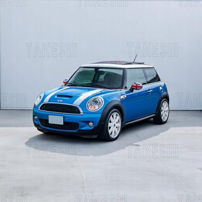 TAKESHI 武藤車藝｜MINI 迷你｜專車專用菱格紋地毯腳踏墊