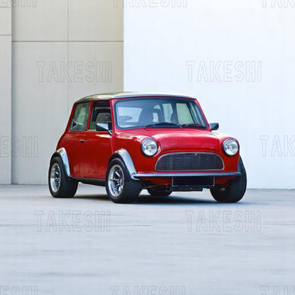 TAKESHI 武藤車藝｜MINI AUSTIN 59-00｜專車專用菱格紋地毯腳踏墊
