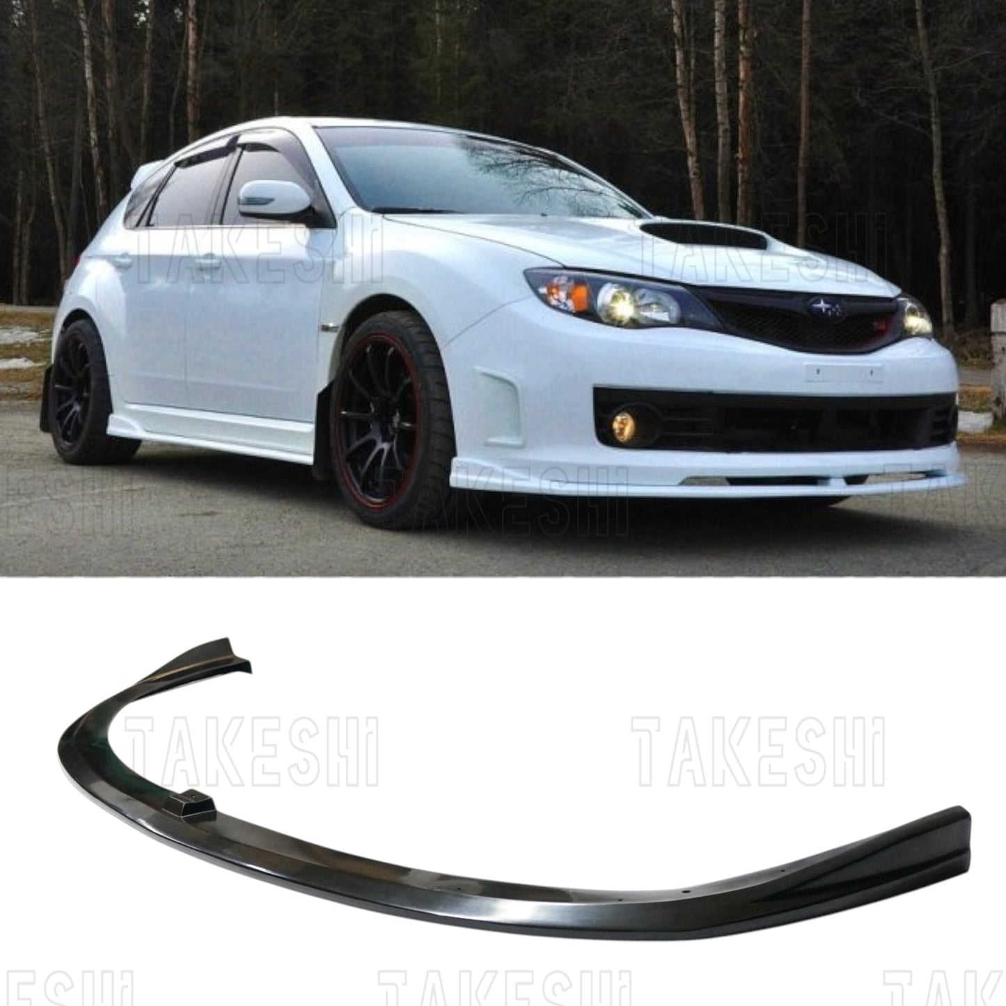 TAKESHI 武藤車藝｜08–10 SUBARU STI GRB CS 前下巴｜PU 空力套件｜GRB 專用 CS 風格 前下擾流