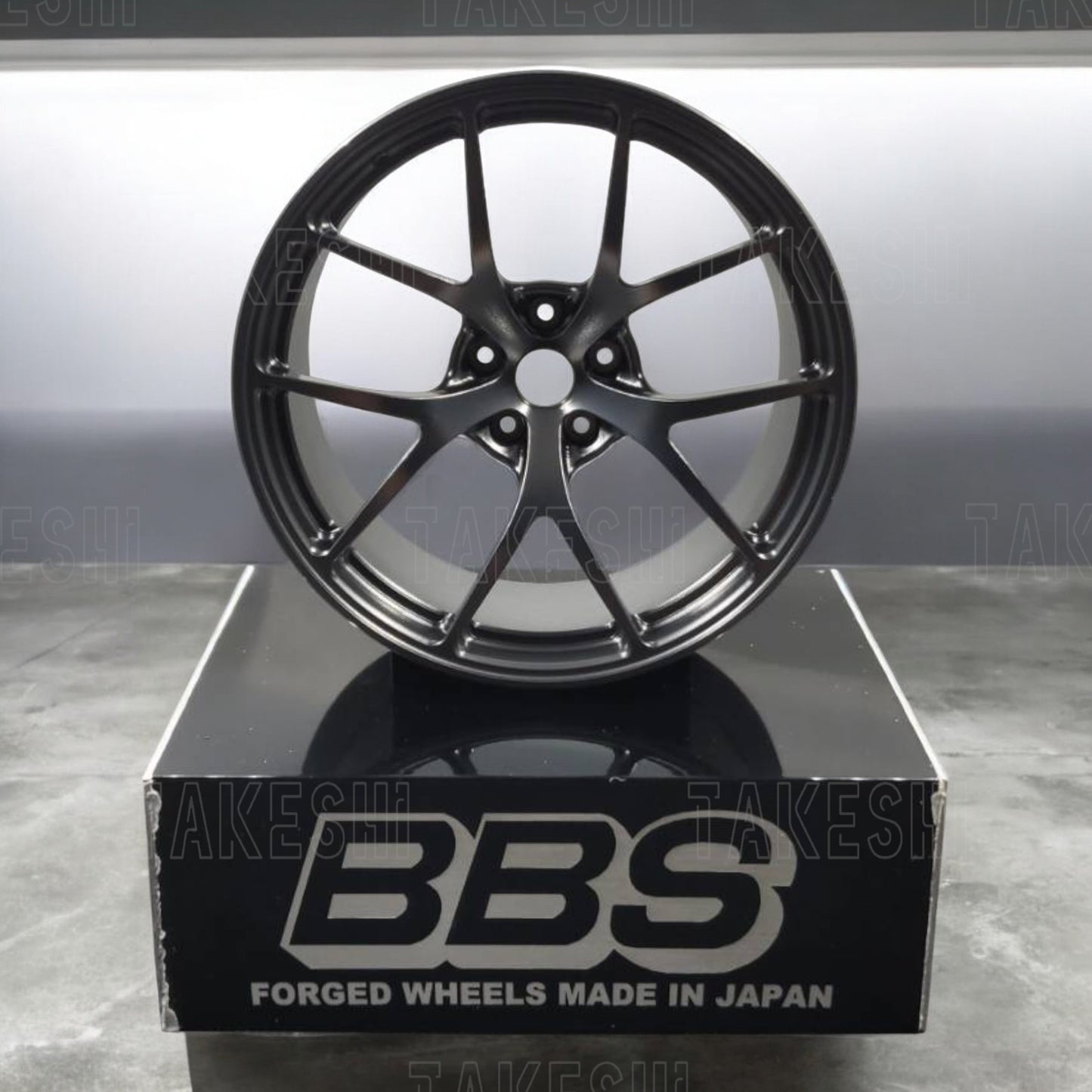 TAKESHI 武藤車藝｜BBS RIA 1:5 鋁合金鍛造鋁圈模型｜高仿真輪圈擺件
