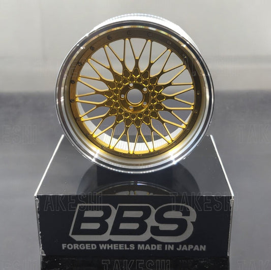 TAKESHI 武藤車藝｜BBS RS 1:5 鋁合金鍛造鋁圈模型｜高仿真輪圈擺件