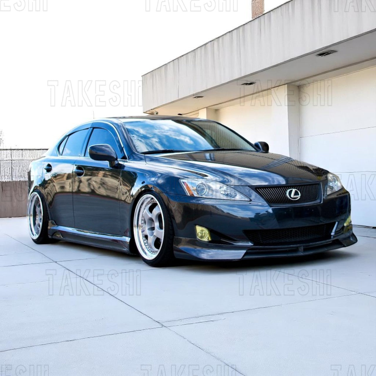 TAKESHI 武藤車藝｜09–10 LEXUS IS250 BX 前下巴｜PU 空力套件｜IS250 二代 專用 BX 風格 前下擾流
