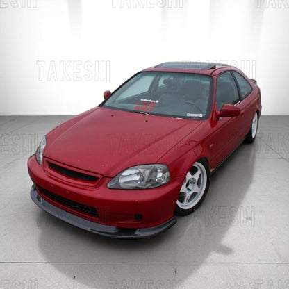 TAKESHI 武藤車藝｜99–00 HONDA CIVIC K8 小改款 GV 前下巴｜PU 空力套件｜K8 專用 前下擾流