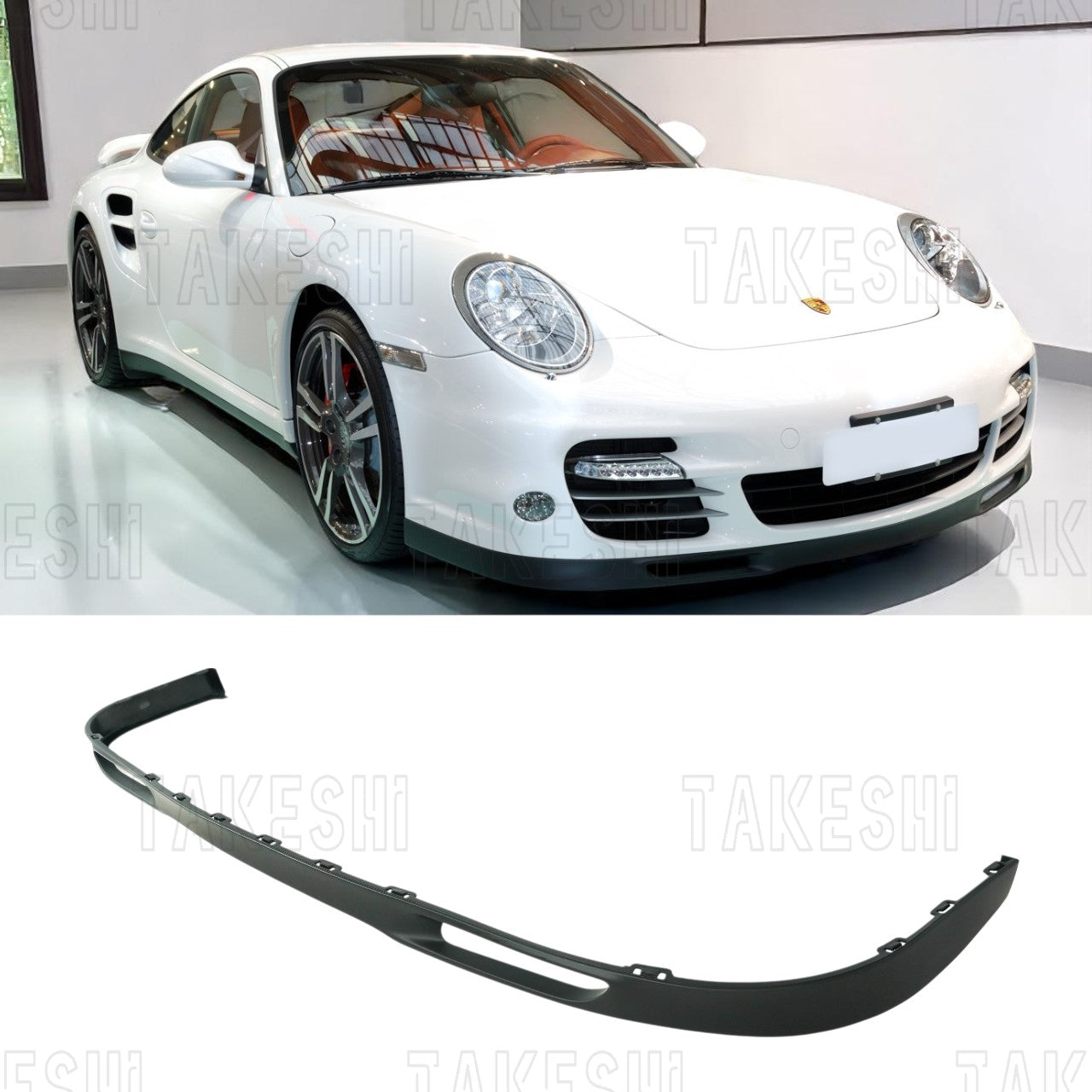 TAKESHI 武藤車藝｜07–13 PORSCHE 911 997.2 OE 前下巴｜PU 空力套件｜997.2 專用 原廠風格 下巴