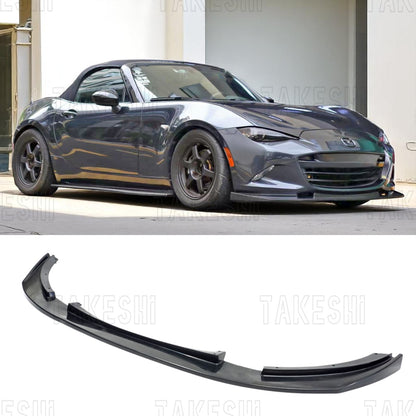 TAKESHI 武藤車藝｜16–25 MAZDA MX-5 ND TYPE-B 前下巴｜PU 空力套件｜MX5 ND 專用 前下擾流