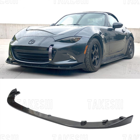 TAKESHI 武藤車藝｜16–25 MAZDA MX-5 ND TYPE-A 前下巴｜PU 空力套件｜MX5 ND 專用 前下擾流