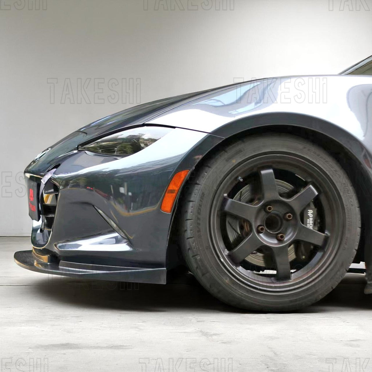 TAKESHI 武藤車藝｜16–25 MAZDA MX-5 ND TYPE-B 前下巴｜PU 空力套件｜MX5 ND 專用 前下擾流