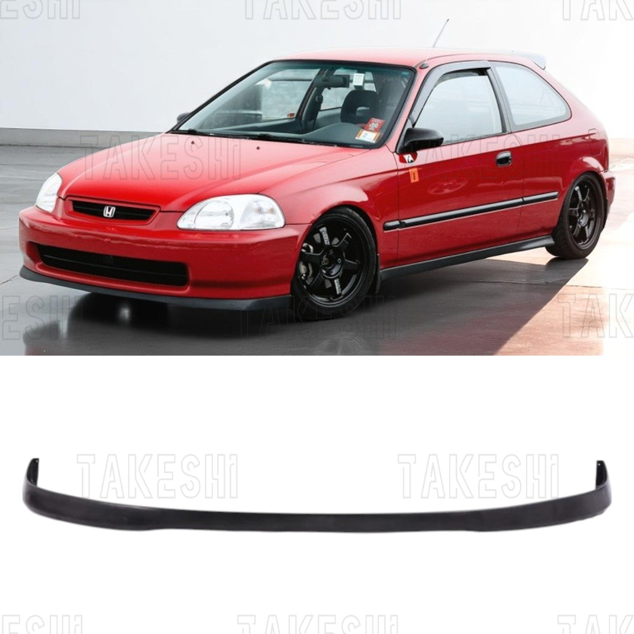 TAKESHI 武藤車藝｜96-98 本田 HONDA CIVIC K8 EK EJ 改款前 SIR 前下巴｜PU 空力套件｜K8 專用