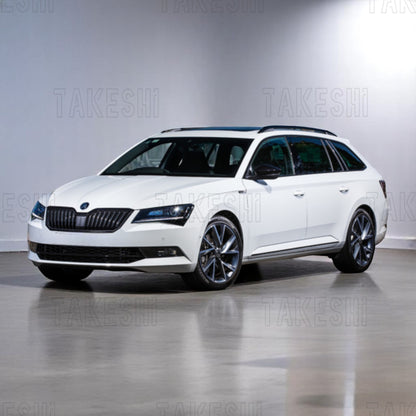 TAKESHI 武藤車藝｜SKODA 斯科達｜專車專用菱格紋地毯腳踏墊