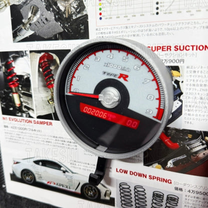 TAKESHI 武藤車藝｜HONDA CIVIC TYPE R FD2｜重量聯動轉速表鑰匙掛勾