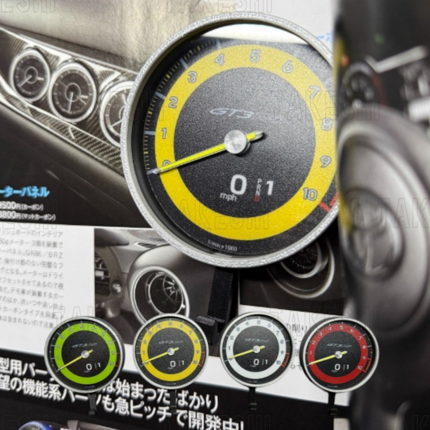 TAKESHI 武藤車藝｜PORSCHE 911 GT3｜重量聯動轉速表鑰匙掛勾