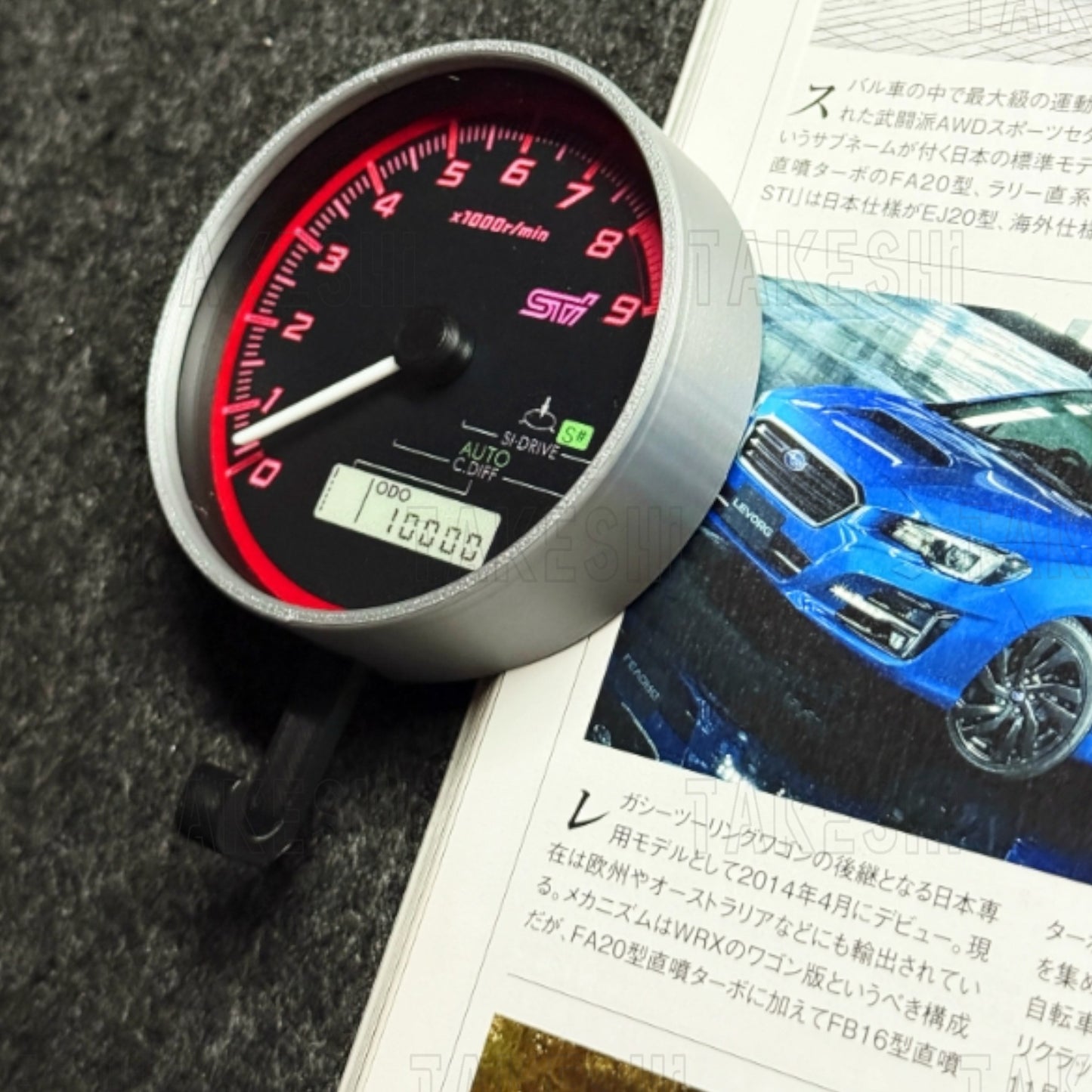 TAKESHI 武藤車藝｜SUBARU WRX STI GRF｜重量聯動轉速表鑰匙掛勾