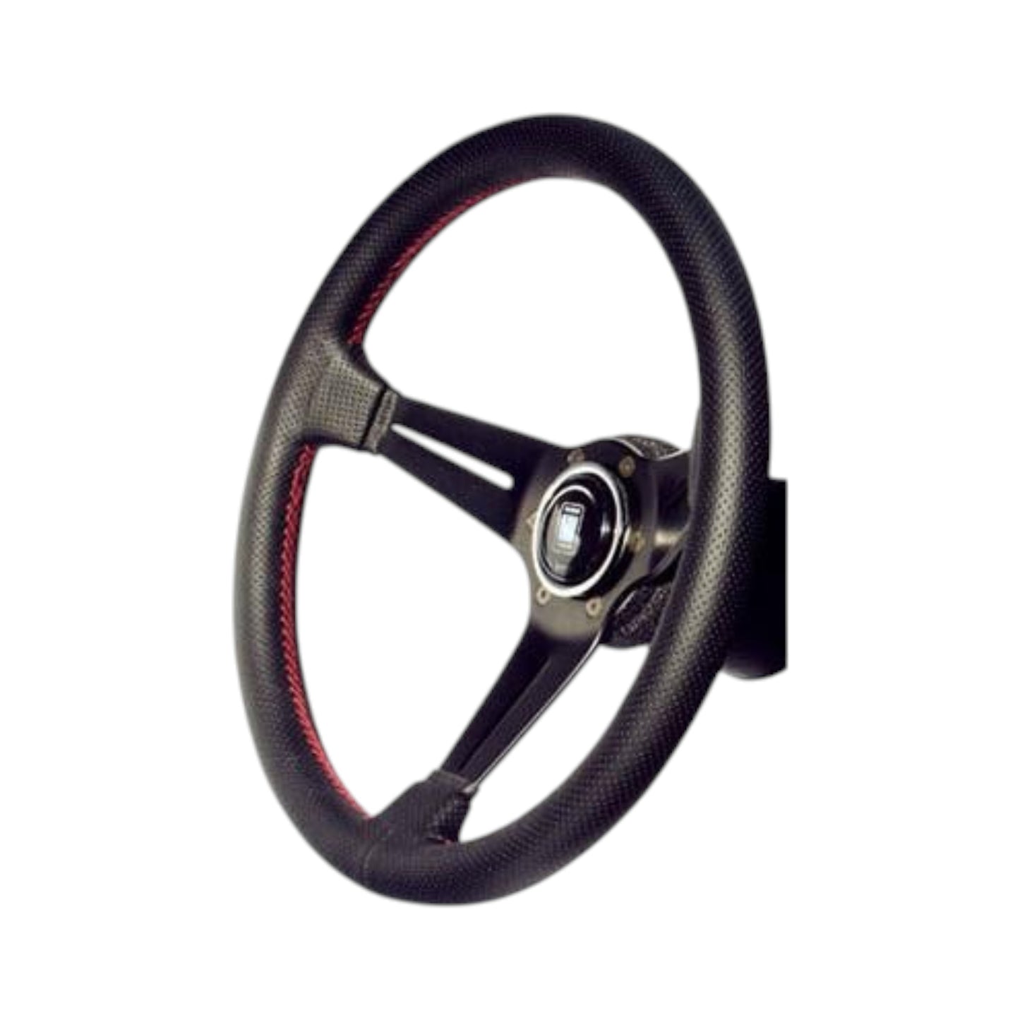 NARDI｜Deep Corn 350mm 黑幅打孔真皮｜改裝方向盤